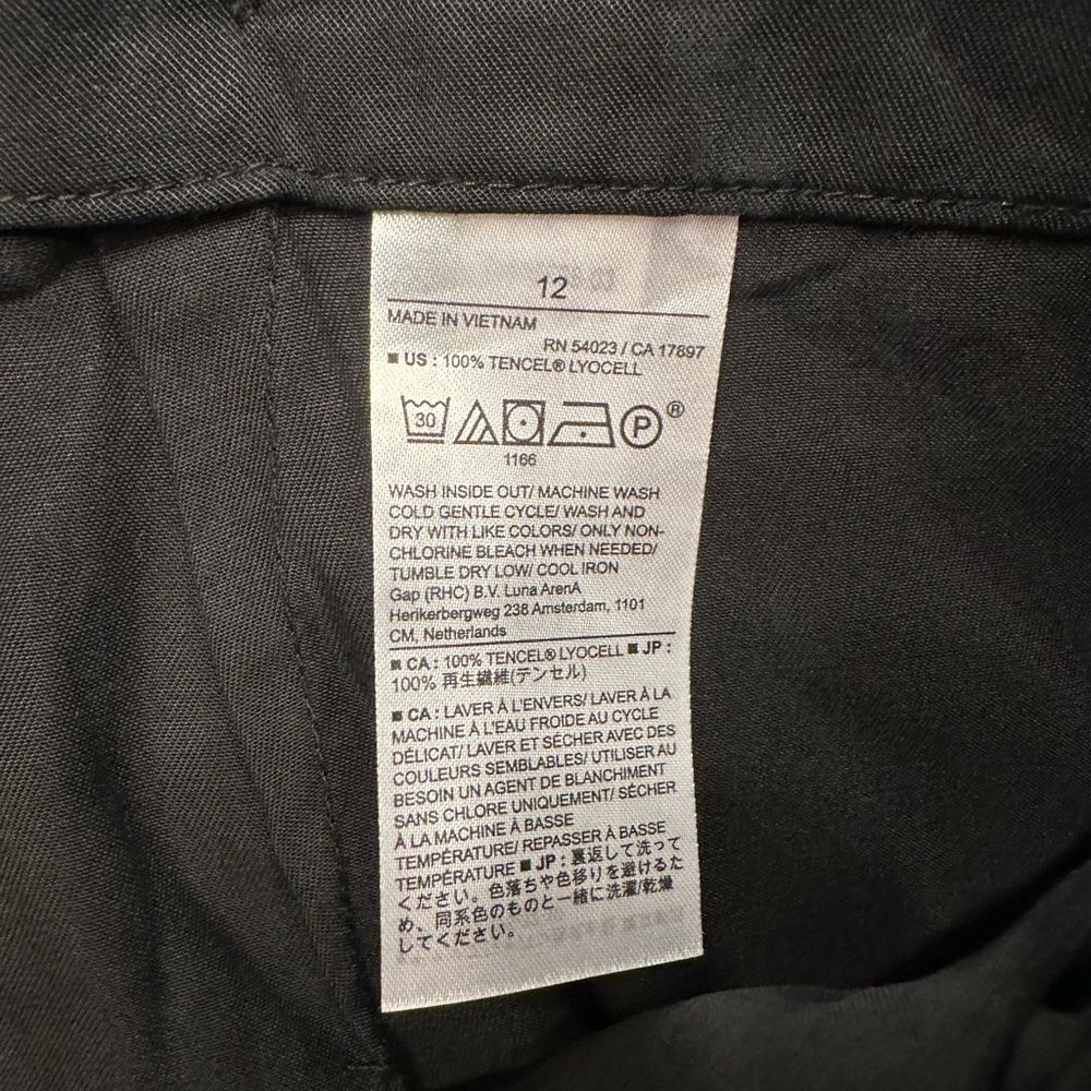 Banana Republic Tencel Lyocell Cargo Pants Black 12 - Picture 4 of 5